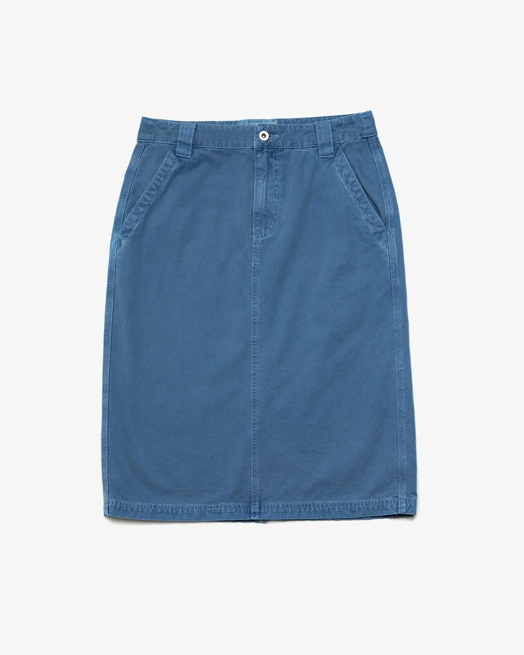 Canvas Irene Skirt - Overdyed Light Indigo