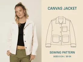 Canvas Jacket-Printed Pattern