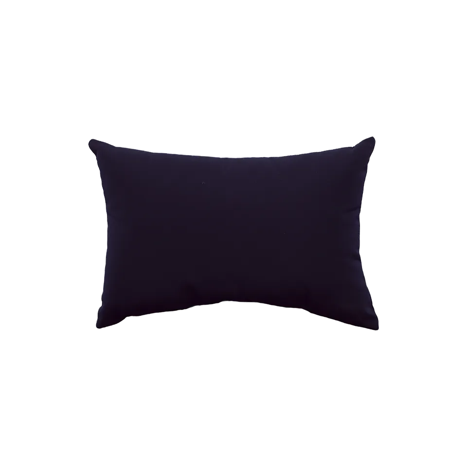 CANVAS NAVY LUMBAR PILLOW