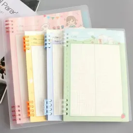 Cartoon colored refill paper