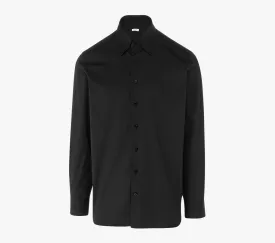 Classic Cotton Blend Shirt with Unique American-Style Collar