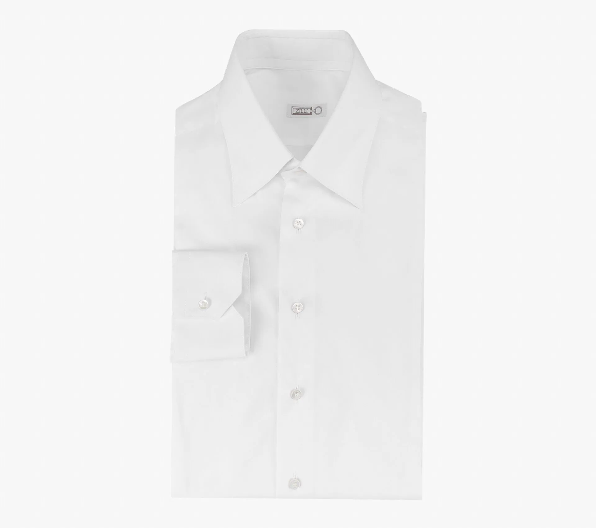 Classic Cotton Blend Shirt with Unique American-Style Collar