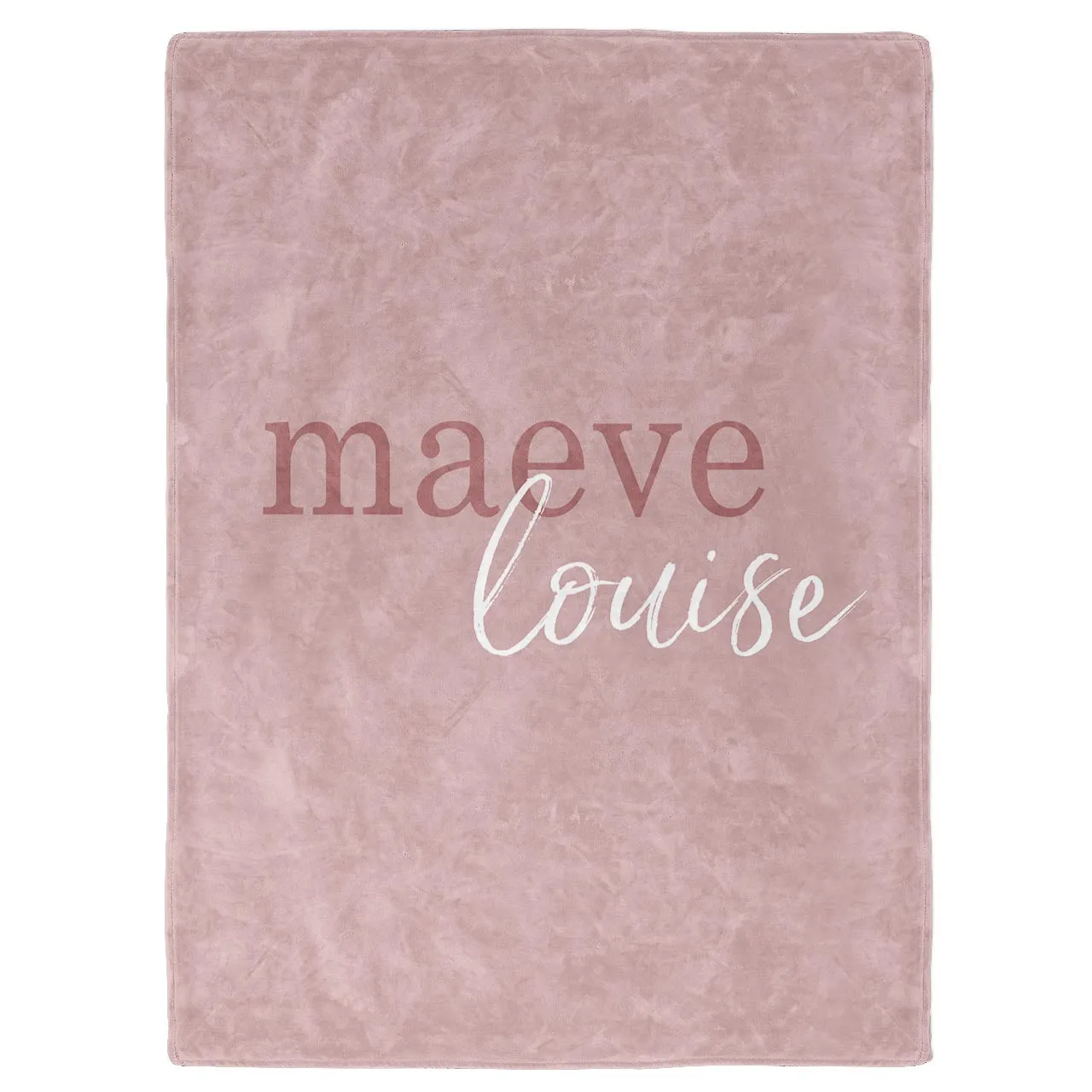 Color Story | Mauve Personalized Toddler Blanket