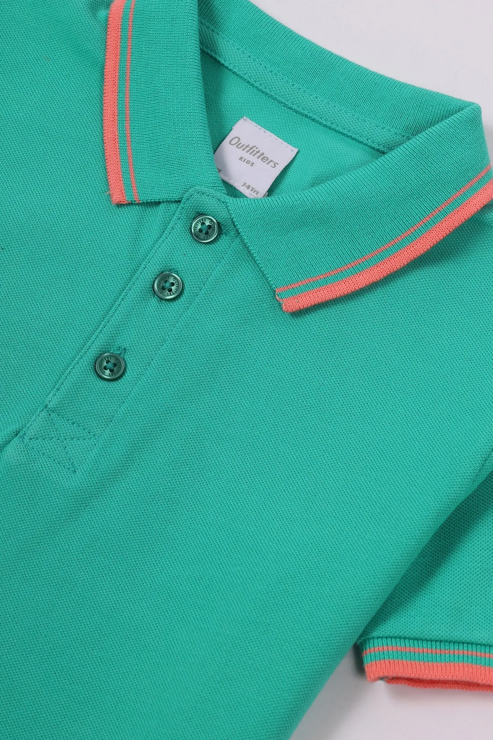 Colored Collar Polo Shirt