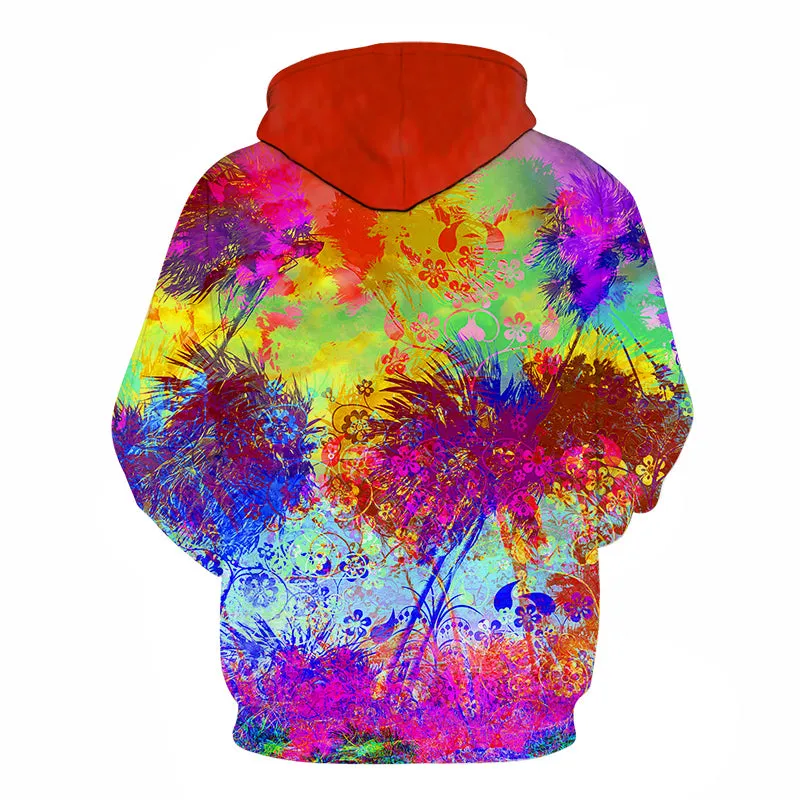 Colourful Flower Art Hoodie