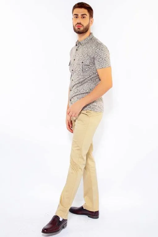 CORADO MEN'S POLO IN LEOPARD PRINT