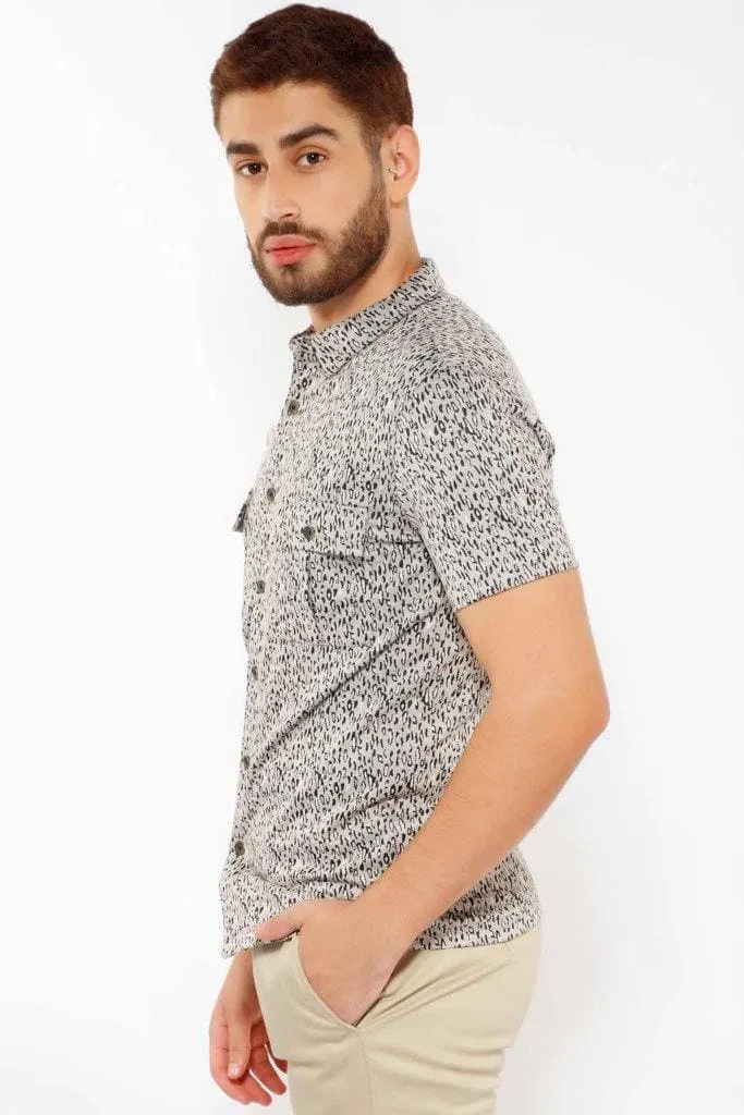 CORADO MEN'S POLO IN LEOPARD PRINT