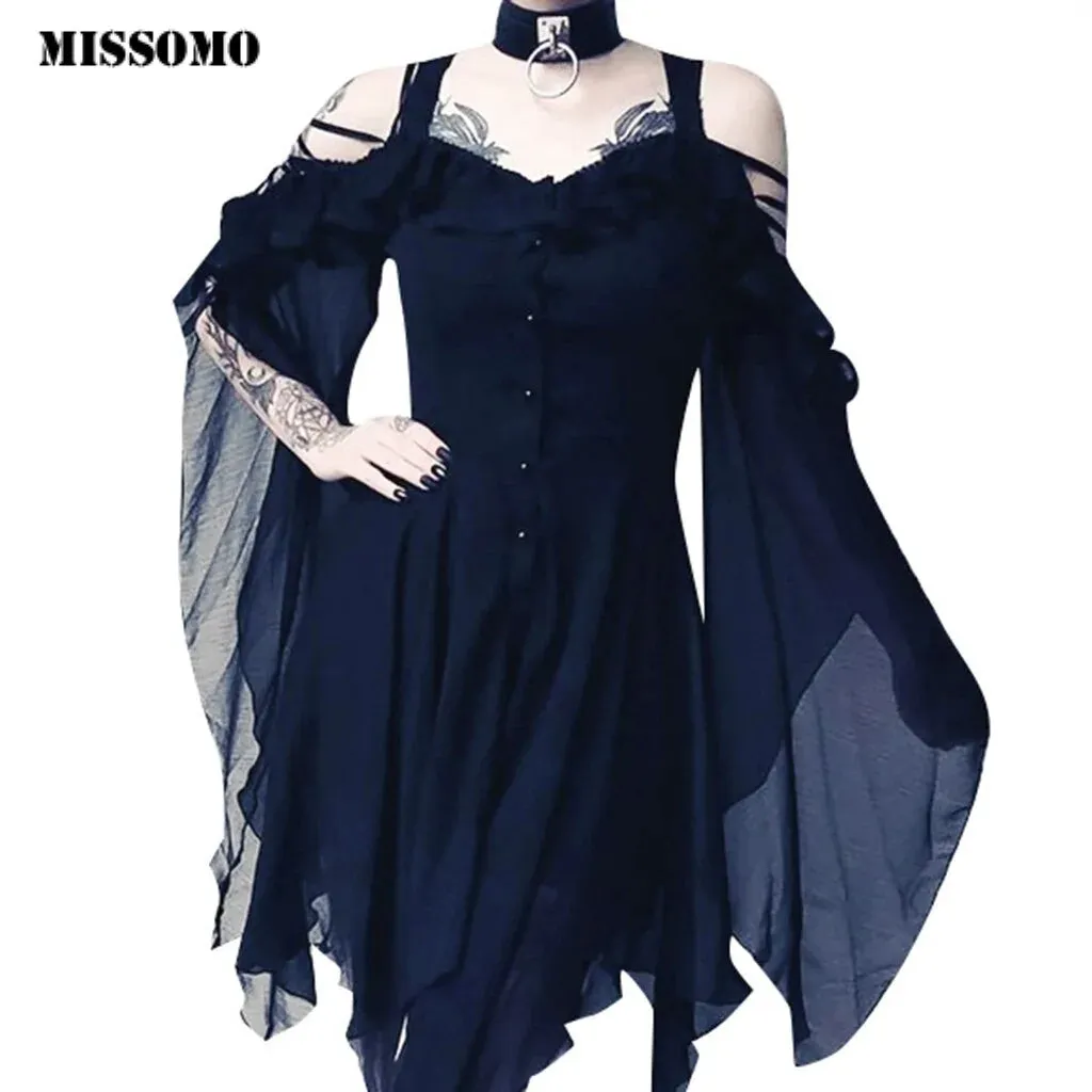 Cosplay Clothing Unique Irregular Hem Dress