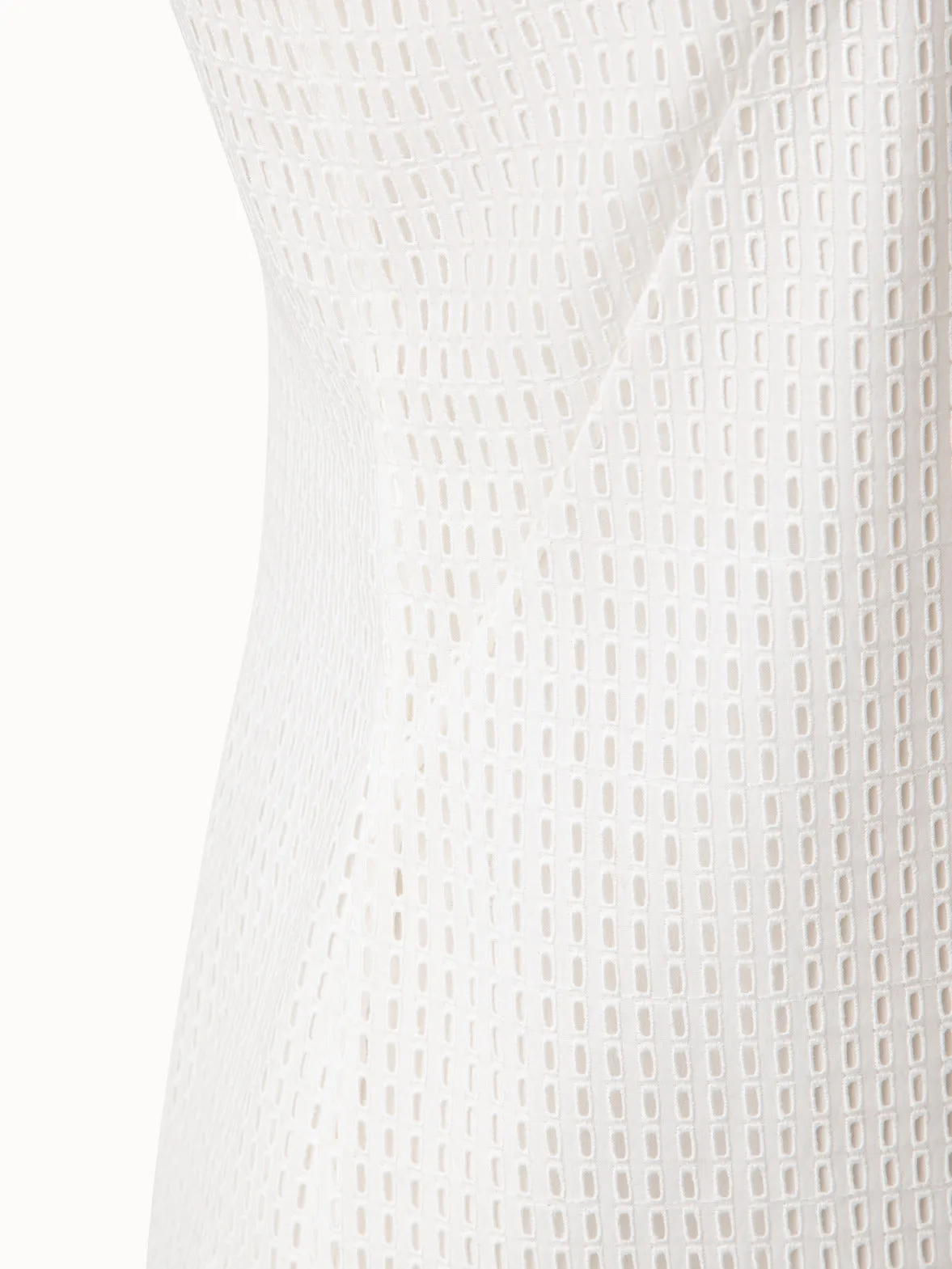 Cotton Broderie Anglaise Patchwork Sheath Dress