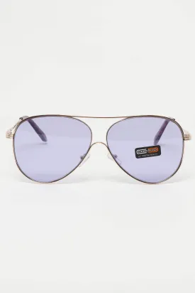 CRD SUNGLASS IN CLEAR PURPLE