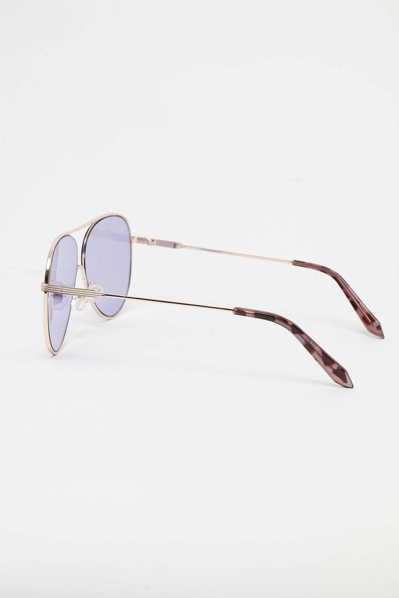 CRD SUNGLASS IN CLEAR PURPLE