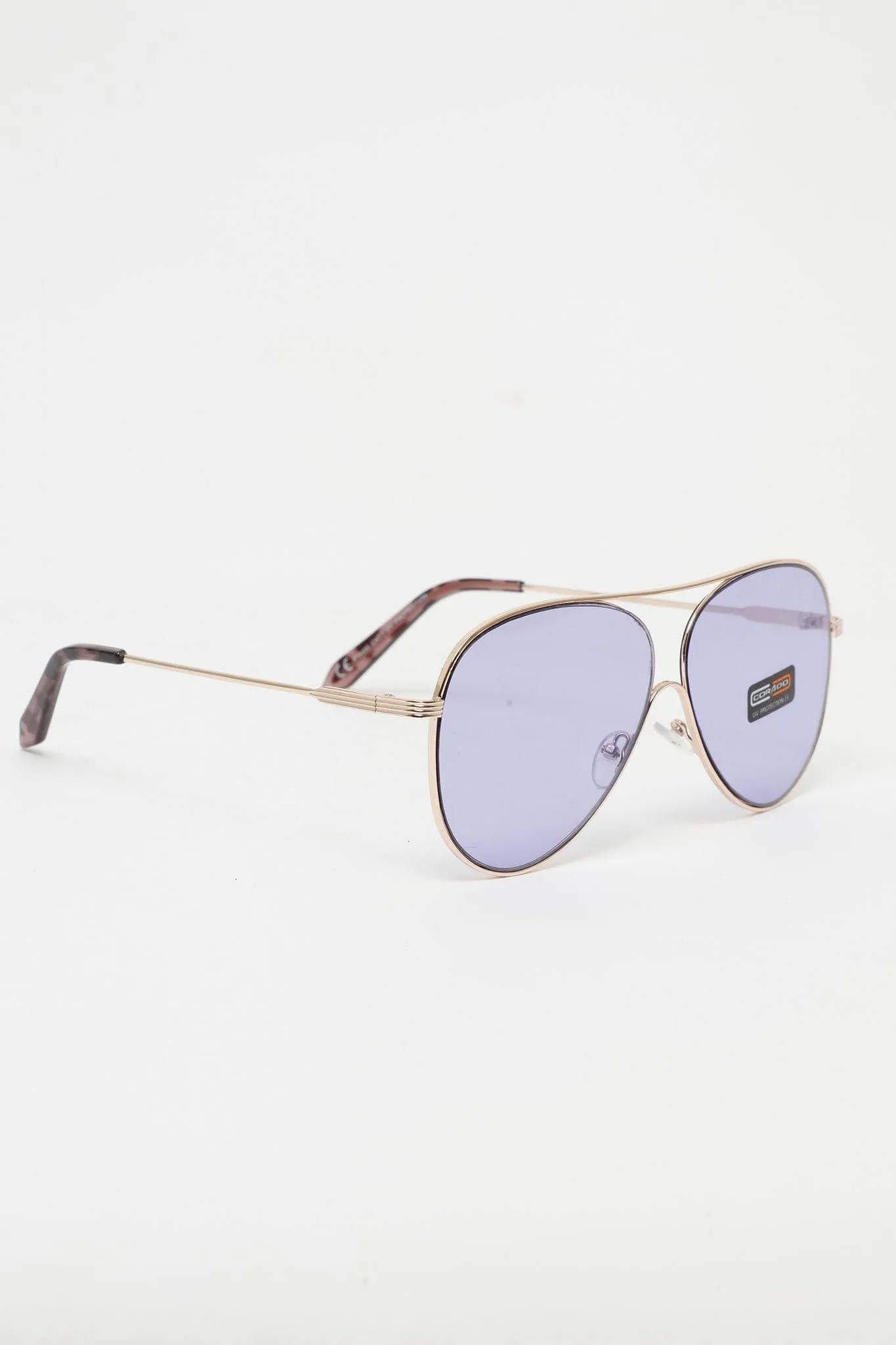 CRD SUNGLASS IN CLEAR PURPLE