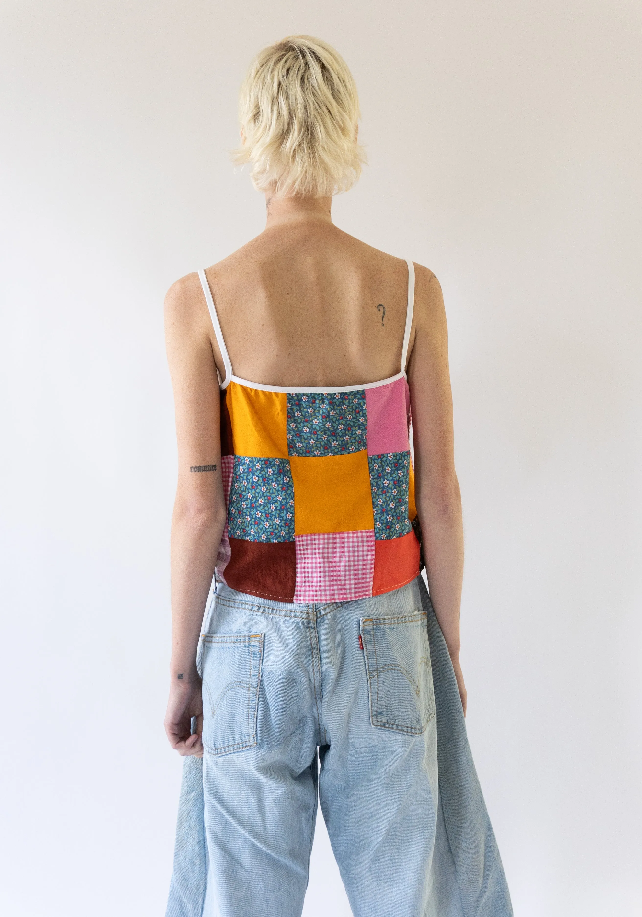 Cropped Patchwork Cami