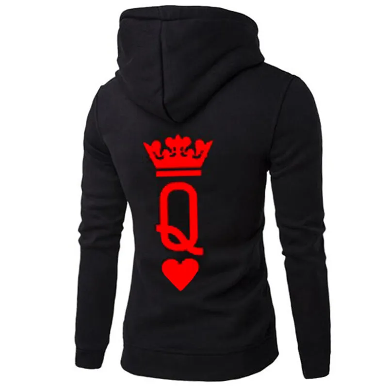 Crown King and Queen Hoodie for Couples