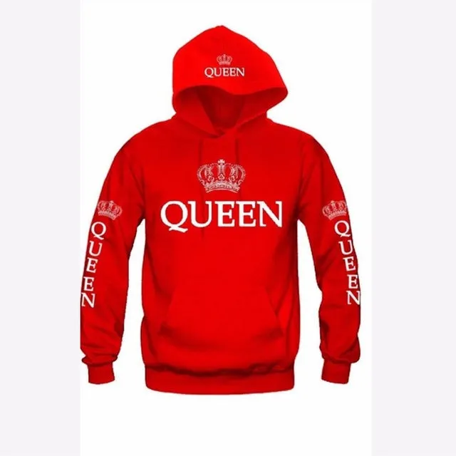 Crown King and Queen Hoodie for Couples