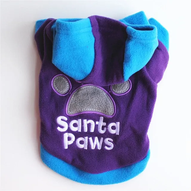 Cute Colored Winter Dog Hoodie