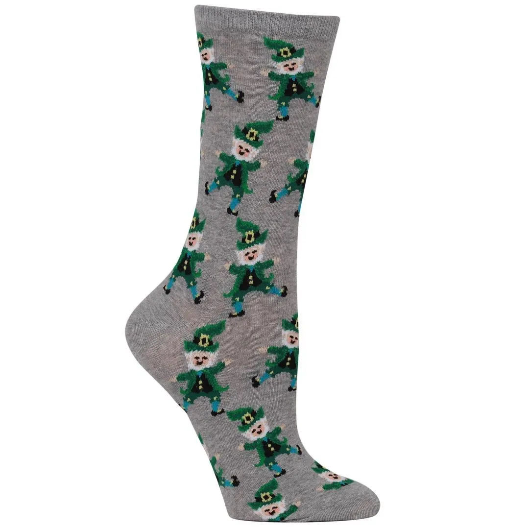 Dancing Leprechaun Socks Women's Crew Sock