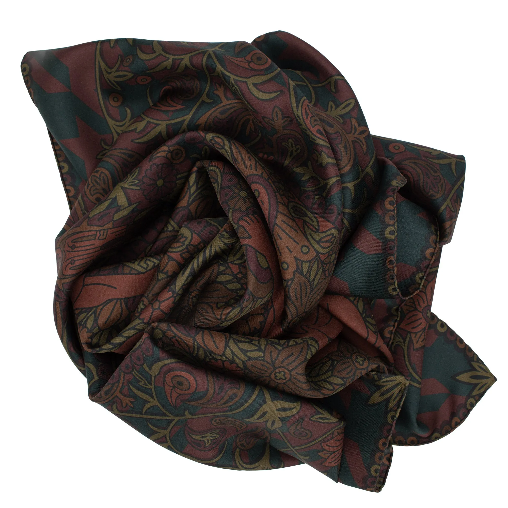 Discobolos Carthage, Paisley Gods Silk Scarf