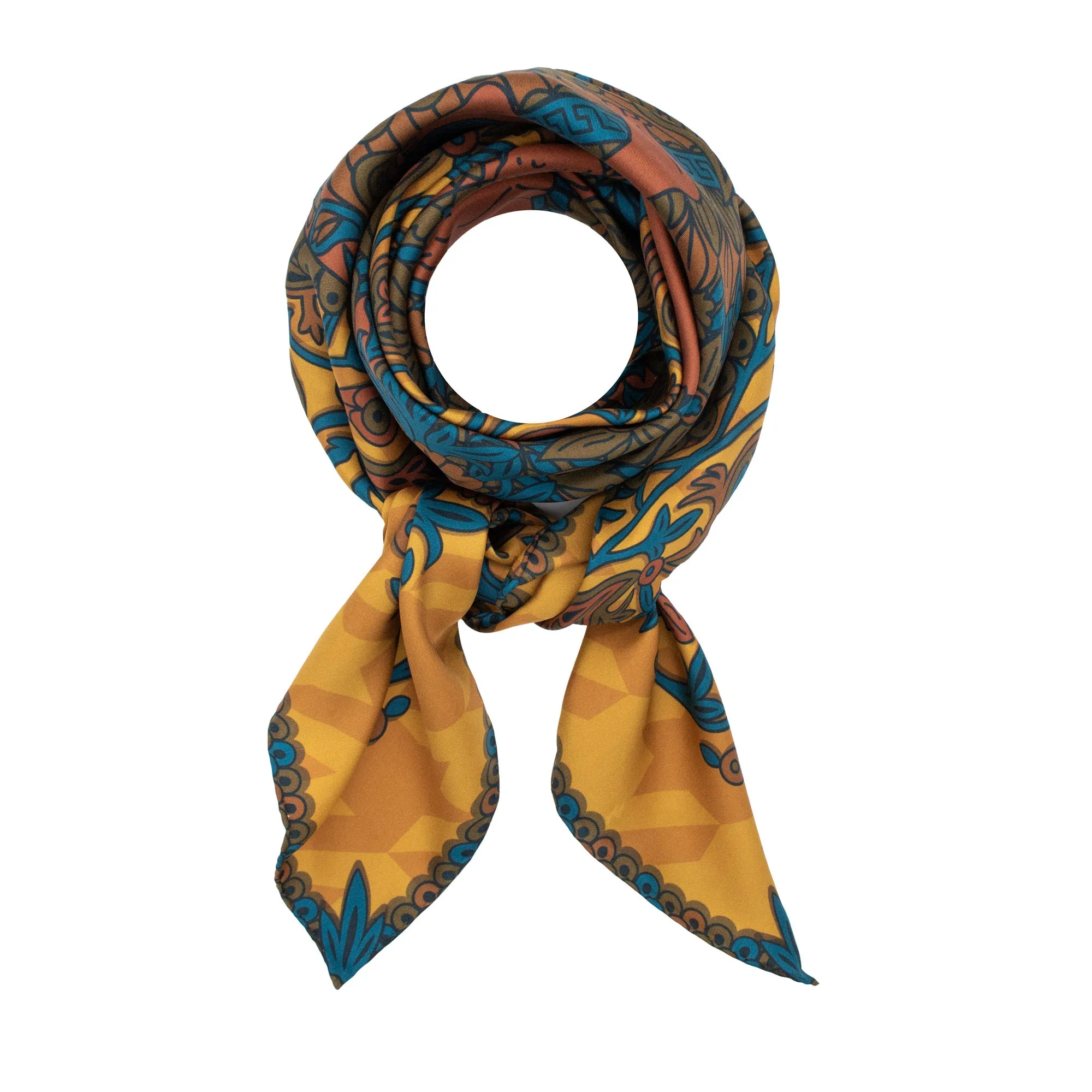 Discobolos Persepolis, Paisley Gods Silk Scarf