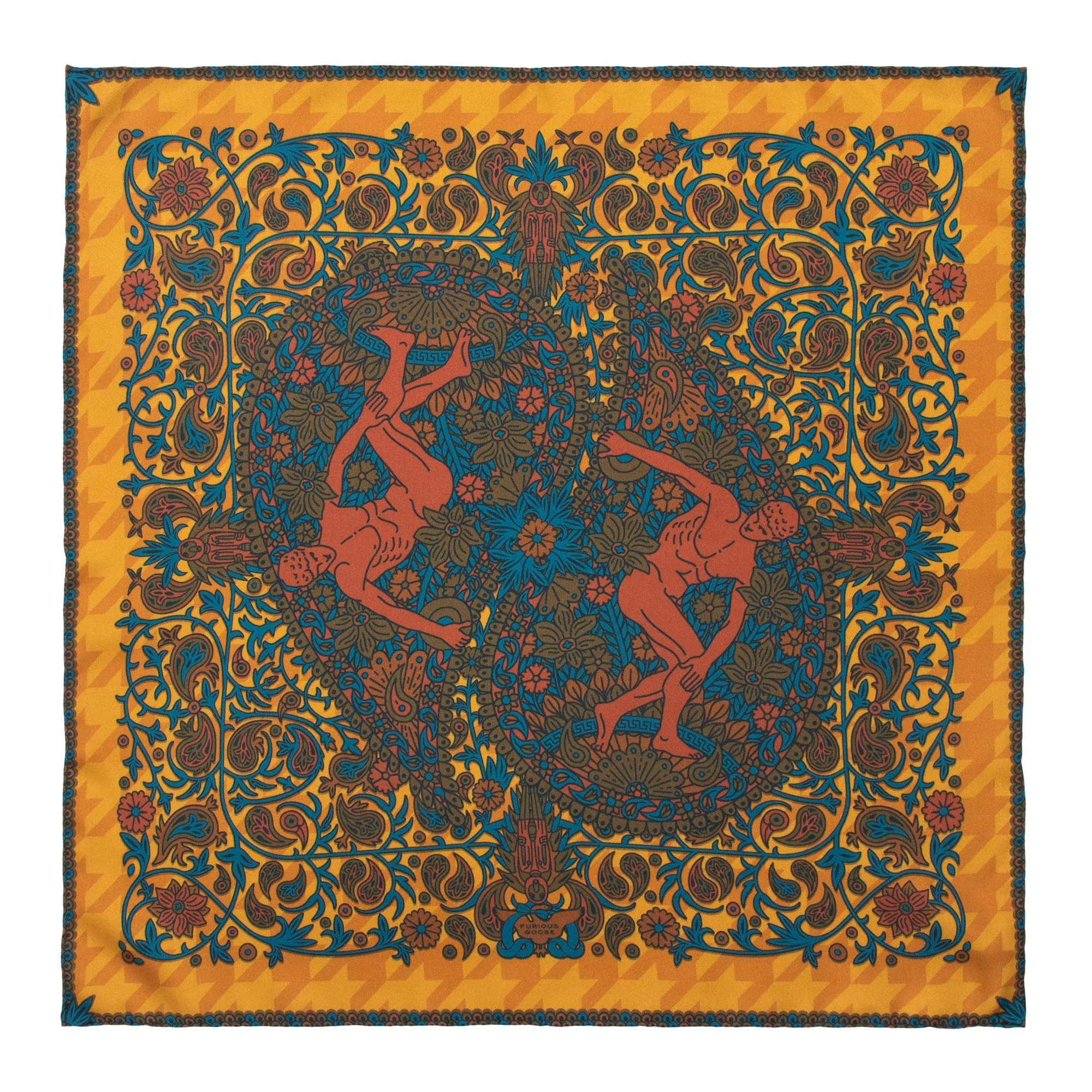 Discobolos Persepolis, Paisley Gods Silk Scarf