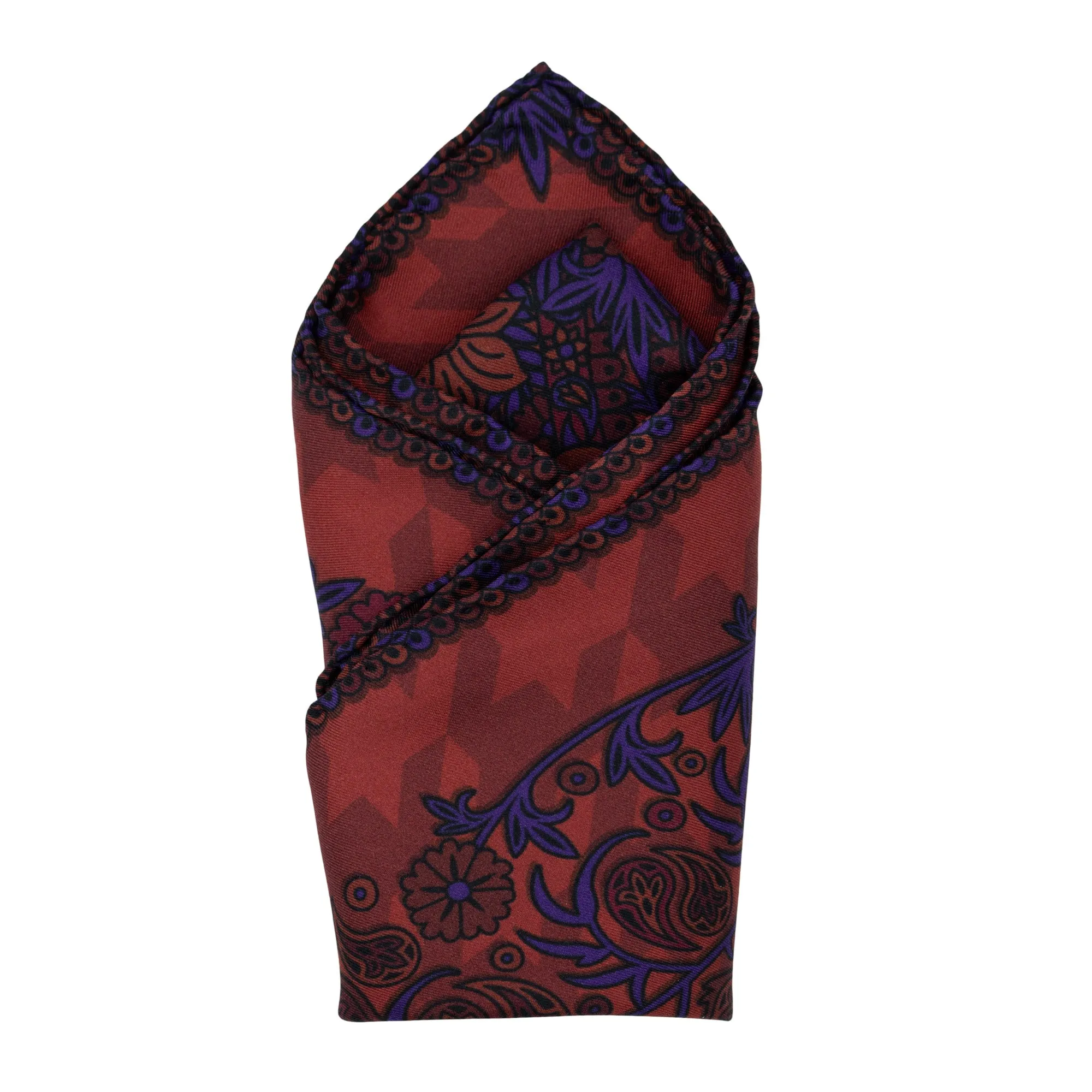 Discobolos Petra, Paisley Gods Silk Pocket Square