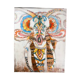 Elephant Painting - White