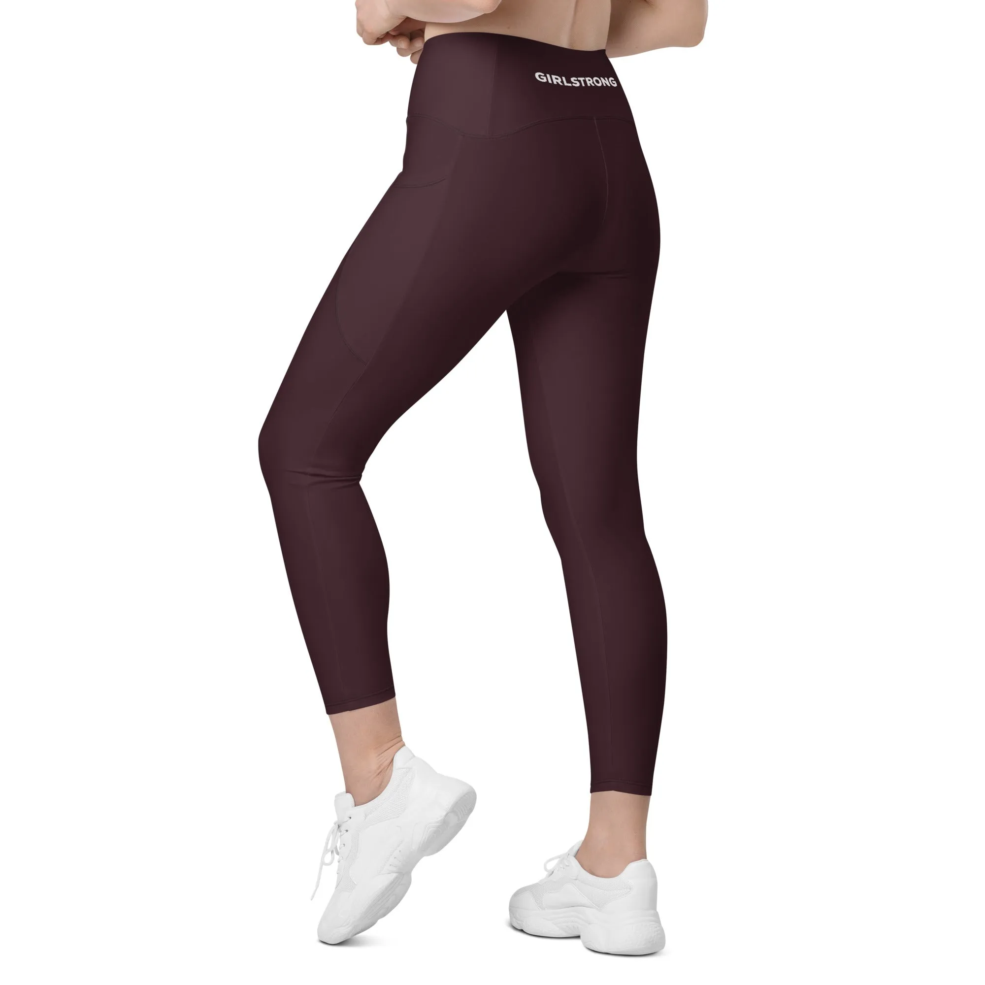 ELEVATED ESSENTIALS, THE PERFECT SIDE POCKET LEGGING CABERNET