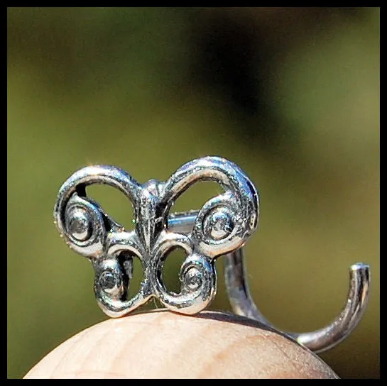 Enchanted Celtic Butterfly Nose Stud