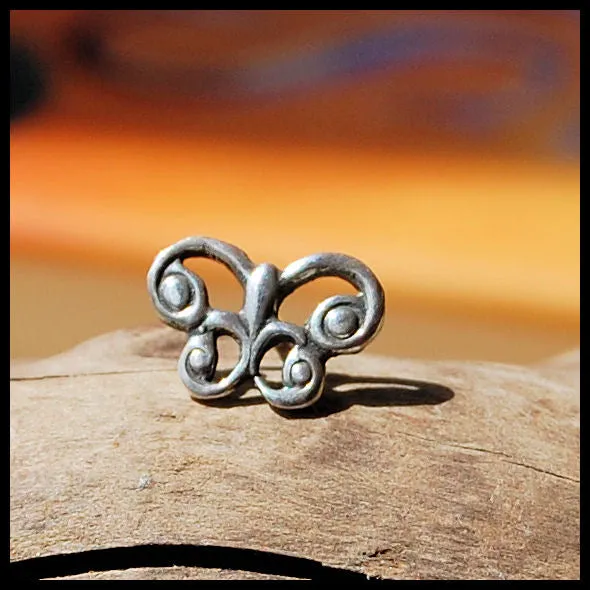 Enchanted Celtic Butterfly Nose Stud