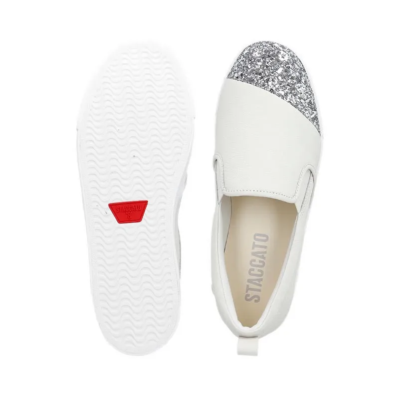 EU401-WHT Women's Slip On-White