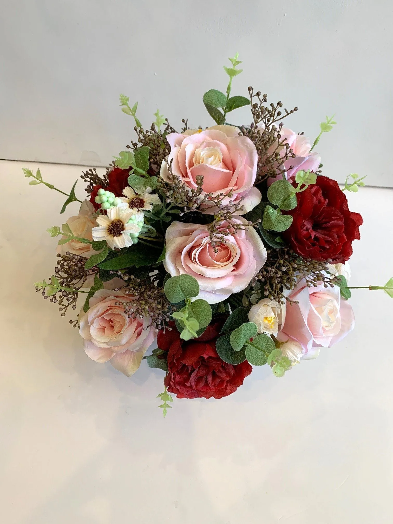 FA1087 - Rose & Peony Flower Arrangement (30cm Height)