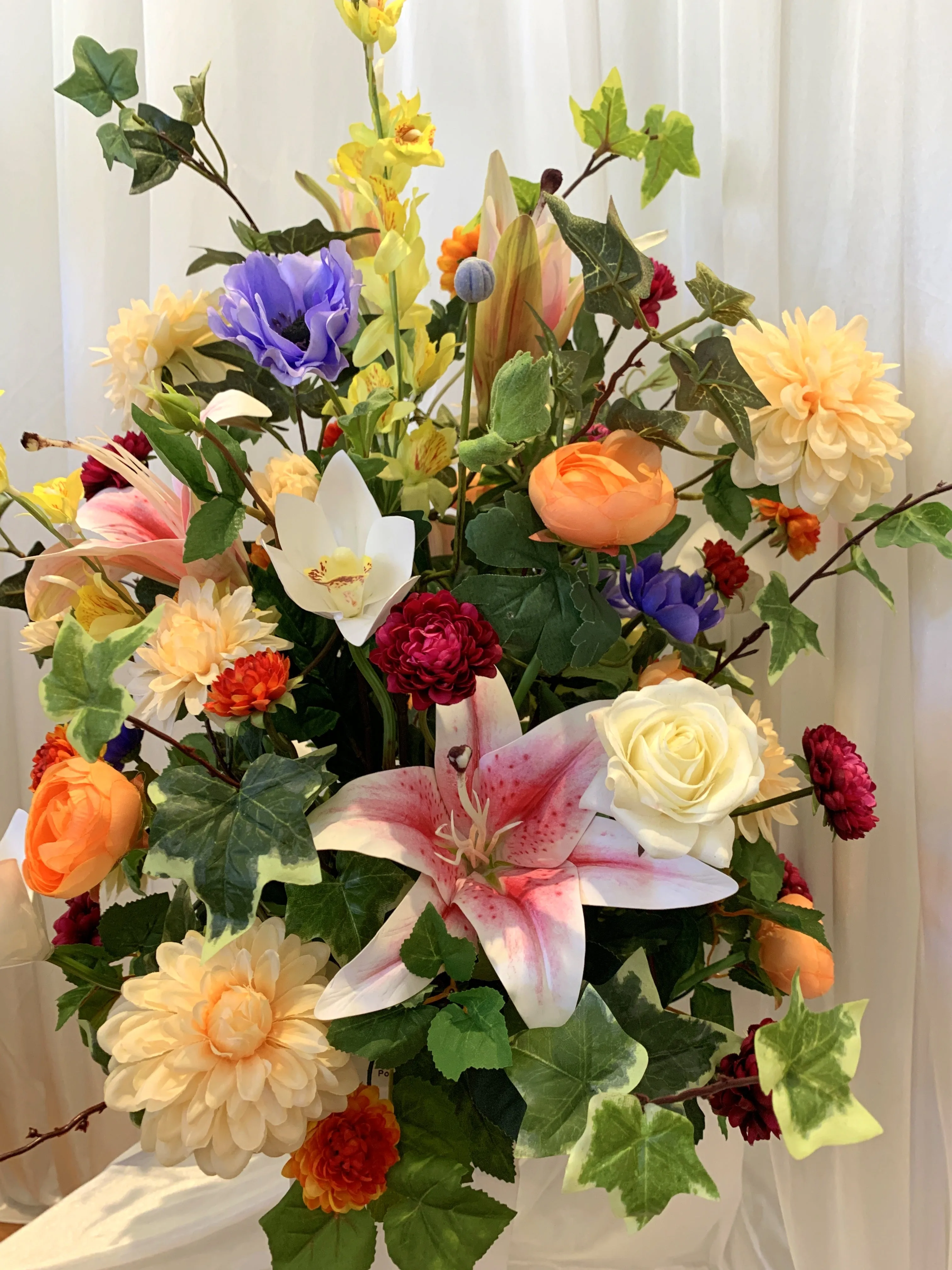 FA1094 - Vibrant Colour Floral Arrangement (80cm Height) - Natasha