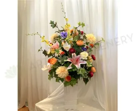 FA1094 - Vibrant Colour Floral Arrangement (80cm Height) - Natasha