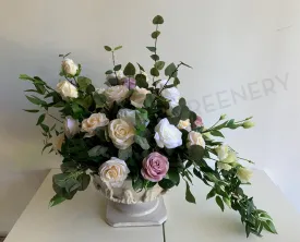 FA1101 - Rose Flower Arrangement in Urn (65cm Height)