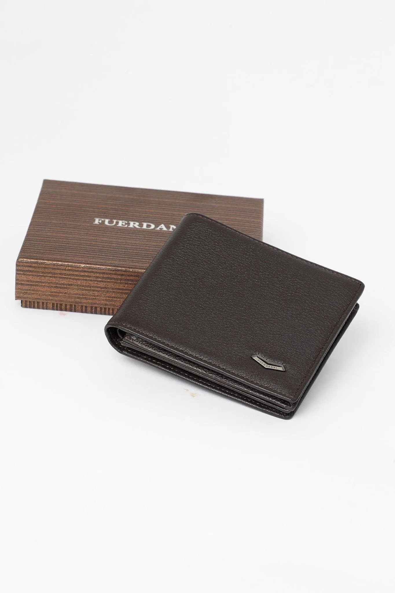 FB MEN'S BIFOLD LEATHER WALLET