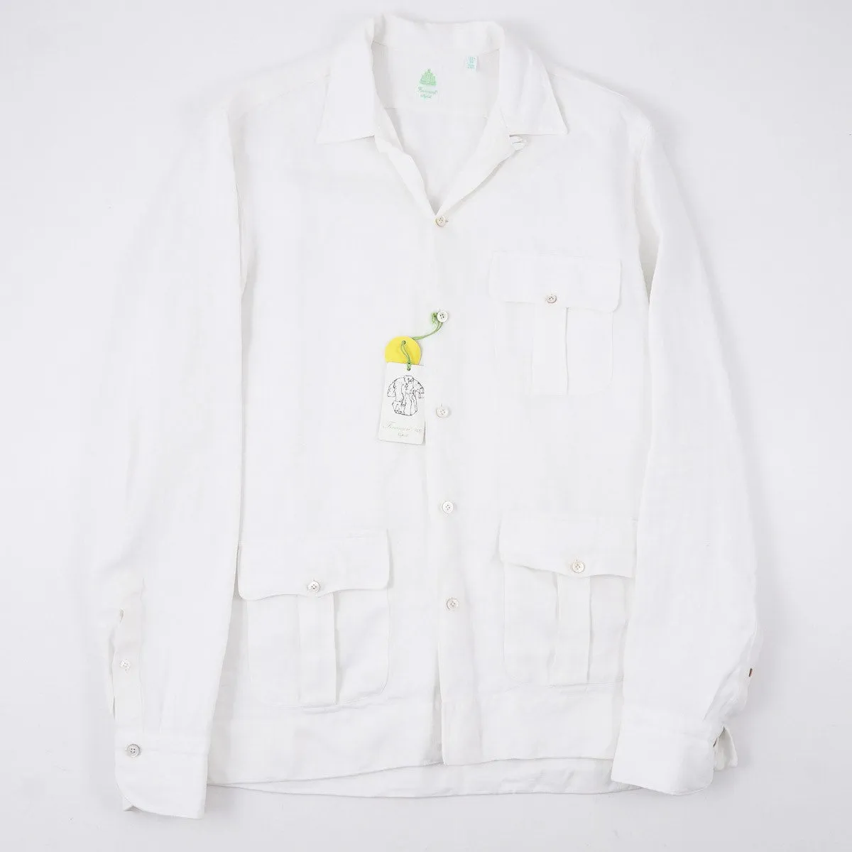 Finamore Linen Safari Shirt-Jacket