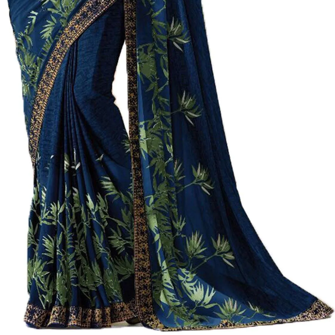 Floral Printed Georgette Sari