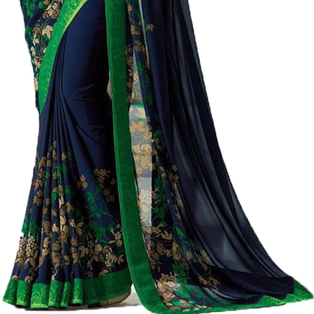 Floral Printed Georgette Sari