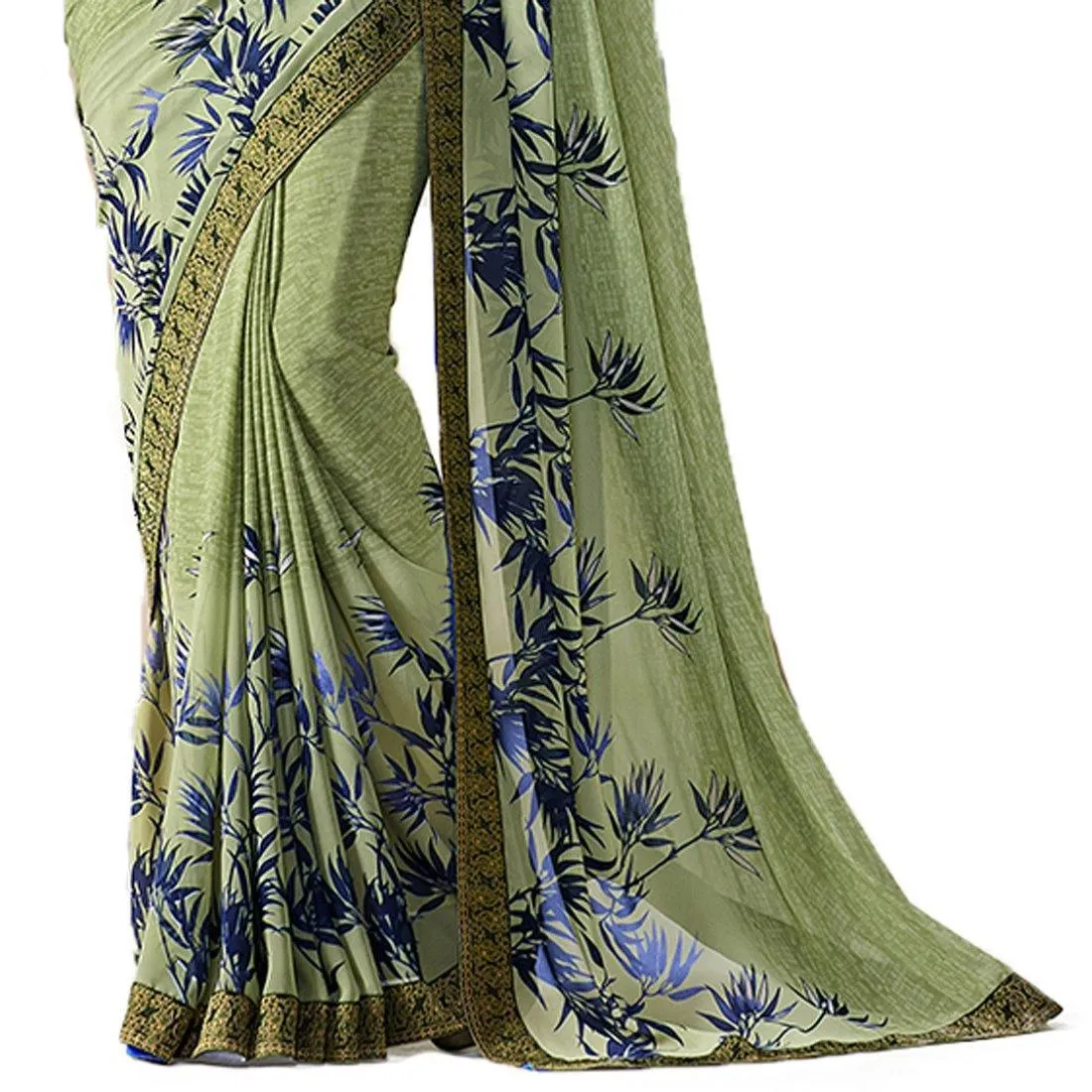 Floral Printed Georgette Sari