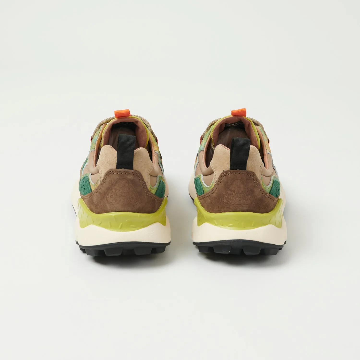 **Flower Mountain Yamano 3 Sneakers - Brown-Green/Pastel Colorway, Stylish and Comfortable Footwear**