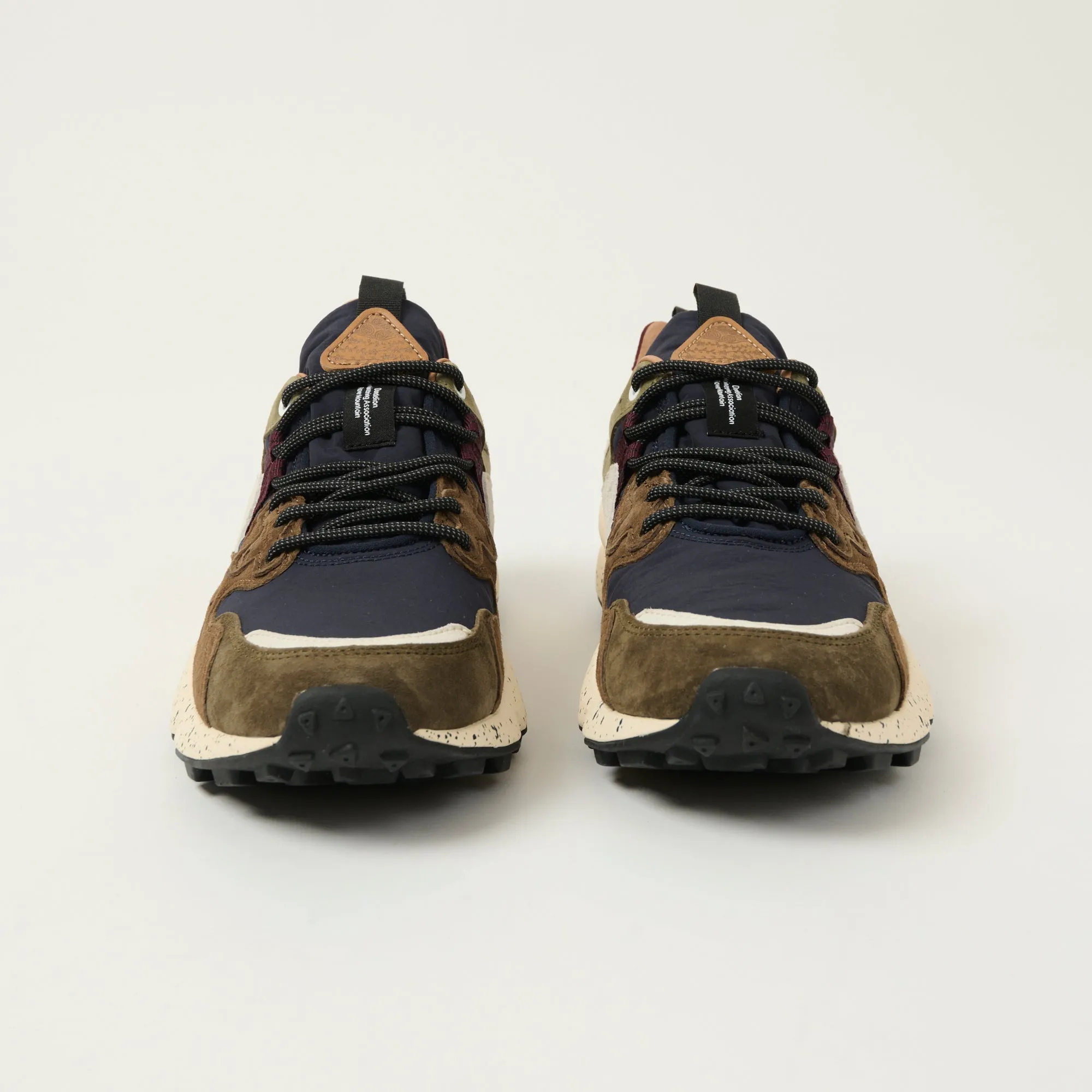 Flower Mountain Yamano 3 Man Suede/Nylon Sneaker - Brown/Navy