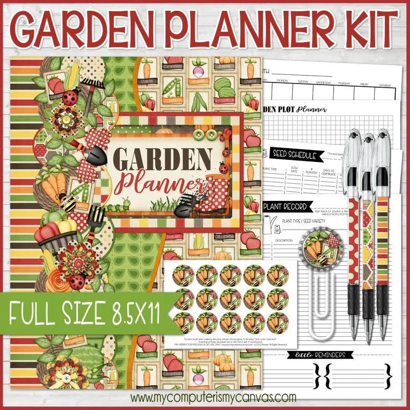 Garden BUNDLE {Planner Kit   Journal} PRINTABLE