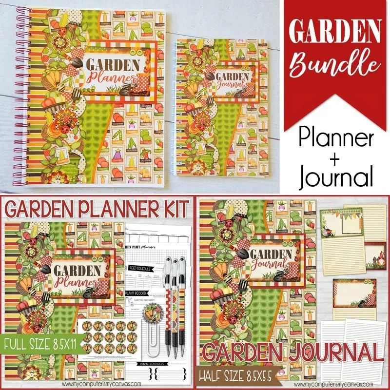 Garden BUNDLE {Planner Kit   Journal} PRINTABLE