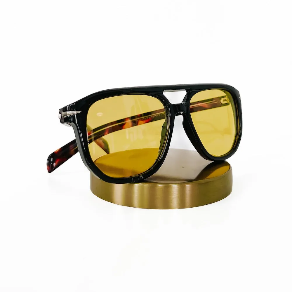 Goldie Double Bridge Aviator Sunglasses