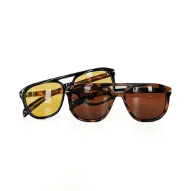 Goldie Double Bridge Aviator Sunglasses