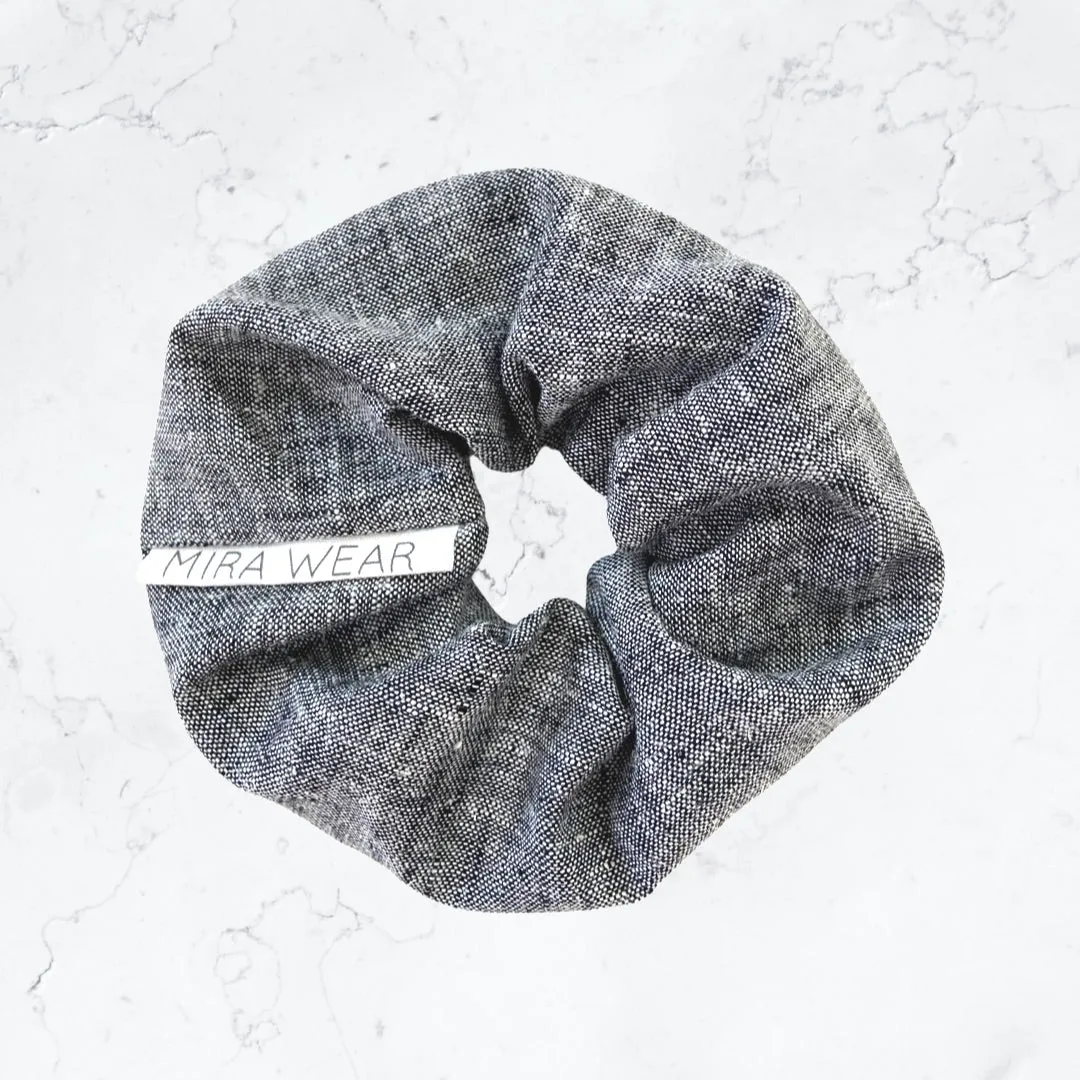 Handmade Linen/ Boucle scrunchie