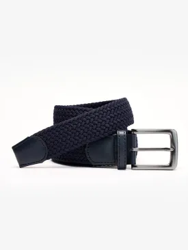 Handwoven Solid Color Stretch Belt