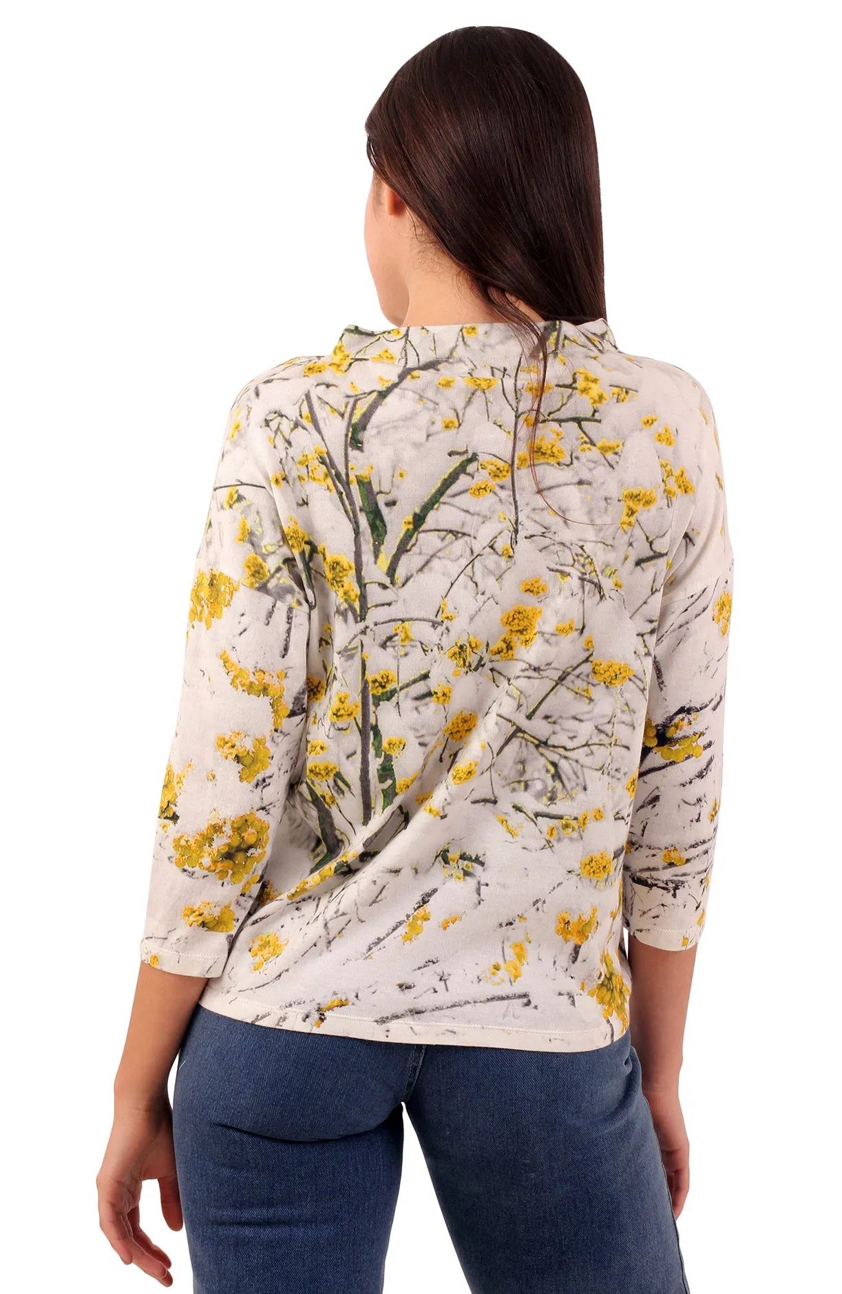 Japanese Cherry Blossom Top - Yellow