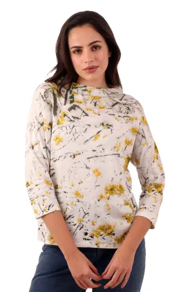 Japanese Cherry Blossom Top - Yellow