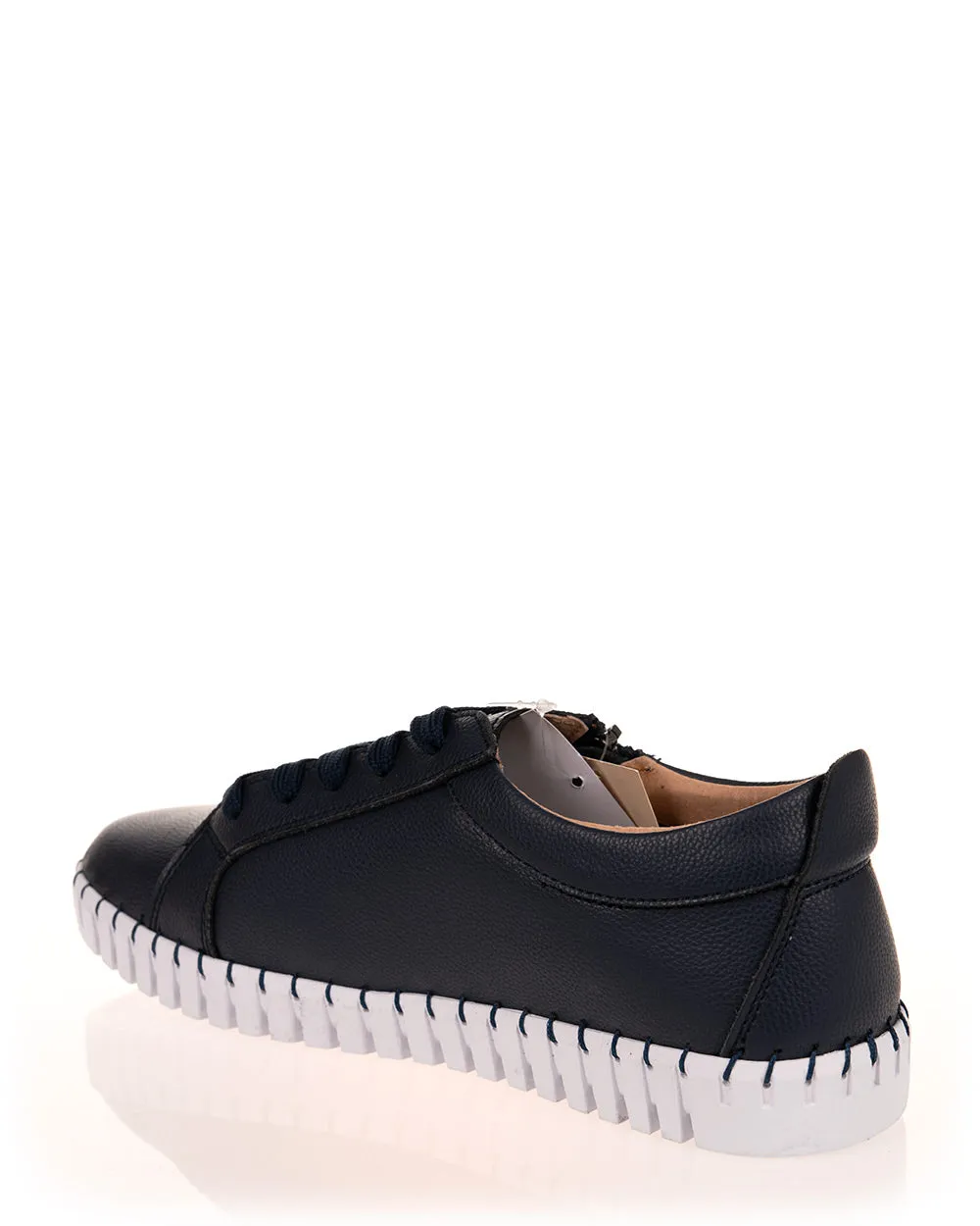 Just Bee Capari Navy Leather Sneaker